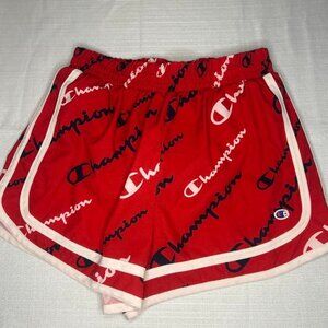 Champion Girls‎ Athletic Shorts Size XL Scarlet/White